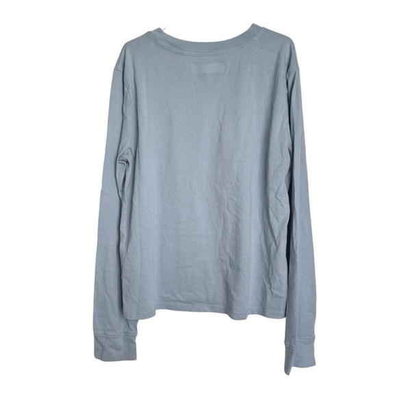 4/$25 Abercrombie kids Long Sleeve Embroidered Logo Tee Shirt Girls 9/10 Blue - Picture 3 of 8